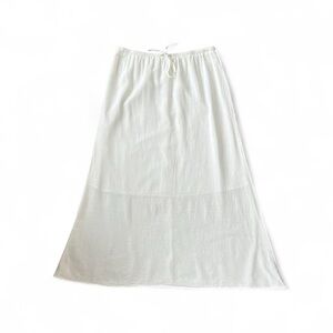 White Linen Maxi Skirt